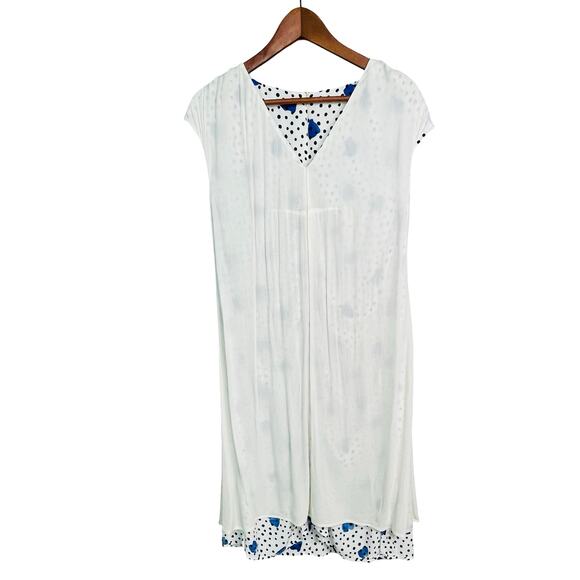 BOSS White Polka Dot Blue Desmala Dress Size US 8/M - Picture 5 of 8